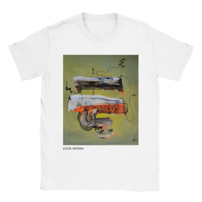 „LOOK WITHIN“ Unisex T-Shirt mit Kunstdruck