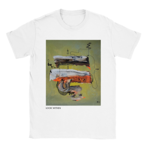“LOOK WITHIN” Unisex T-Shirt mit Kunstdruck