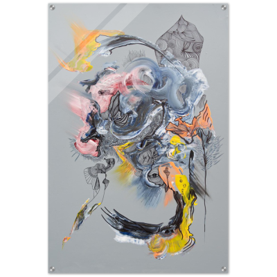 „Blooming II“ Kunstdruck auf Acryl