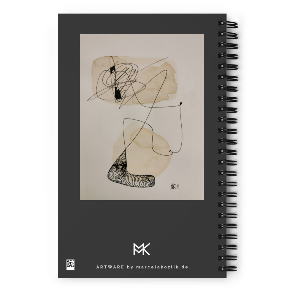 ARTWARE Kunstdruck Notizblock mit abstrakten Aquarellen und Aristoteles (1)