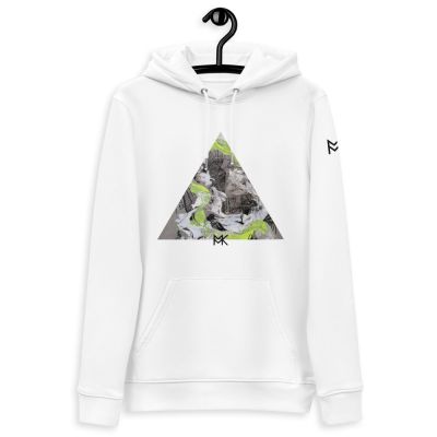 Kunstdruck Hoodie “Gelb-Braun II”