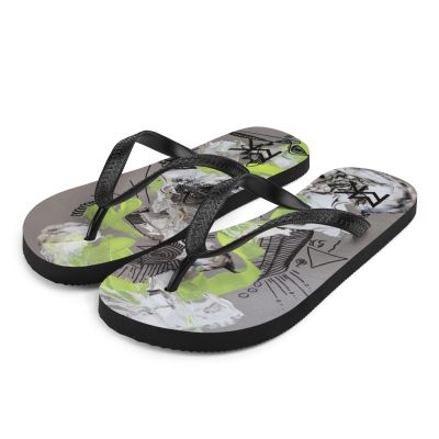 Kunstdruck Designer Flip-Flops